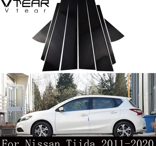Vtear Per Nissan Tiida 2003-2020 vetrofanie centro montanti striscia accessori di rivestim...