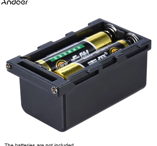 NP-F750 Custodia per batteria AA 4 pezzi Portabatteria Alimentazione come batteria serie N...