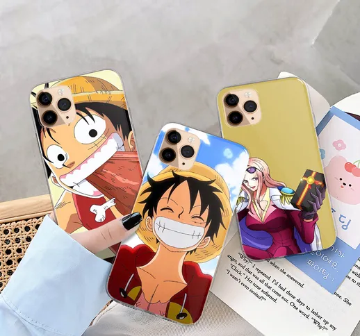 Custodia protettiva Apple phone case cartone animato One Piece TPU iPhone 12 / iPhone 12 P...