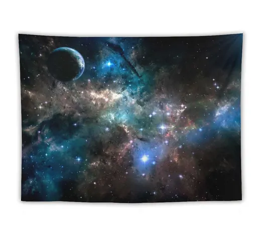 Galaxy Nebula Cielo stellato Universo Arazzo Tappeto decorativo Arazzo Fotografia Rete Mur...