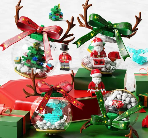 Compatibile con i mattoncini Lego Albero di Natale Carillon Regali per le vacanze di compl...