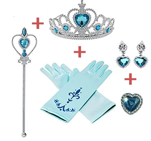 5 pz/lotto Disney Princess Beauty Fashion Toys fingere di giocare Frozen Accessori Love St...