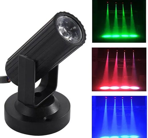 Mini LED Stage Light Proiettore rotante automatico colorato Crystal led Stage Light Magic...