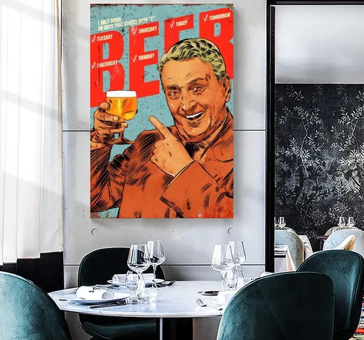 Amanti della birra 1 HD Stampa su tela Pittura Wall Art for Living Room Decor Boy Gift