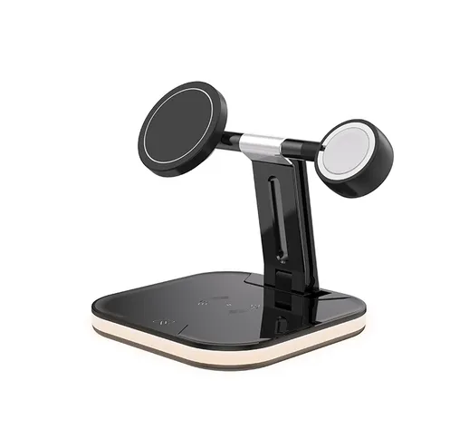 Nuovo caricatore wireless magnetico tre in uno base di ricarica wireless multifunzione pie...