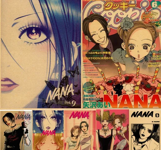 Divertente Anime giapponese Nana Osaki Canvas Poster Home Decal Art Painting Nana Anime Wa...