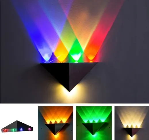 Lampade da parete a LED a triangolo moderno 5W Lampade da parete per interni in alluminio...