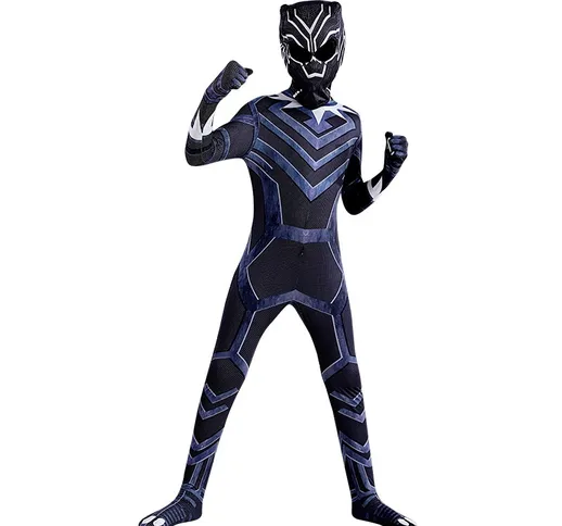 Body Tuta Intera Black Panther New Adult Costume di Halloween per bambini Collant per adul...