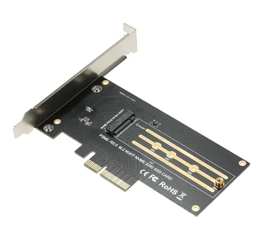 Scheda adattatore M.2 NVME M.2 Chiave M a scheda di espansione PCI-E X4 Scheda adattatore...