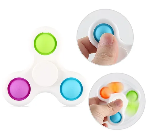 Popit New Novelty Fidget Spinner Pop it Toys Antistress Spinning Adult Kids Divertenti Fli...
