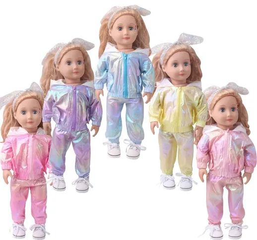 Accessori di ricambio per abiti da bambola da 18 pollici per bambole americane color caram...