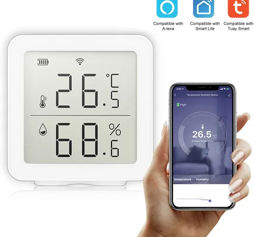 Tuya WIFI Intelligent Home Sensore di temperatura wireless Sistema di automazione domestic...