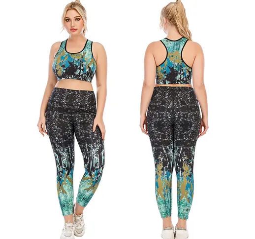 Abbigliamento da yoga da donna in stile Ins, set da cinque pezzi, comodo e ad asciugatura...