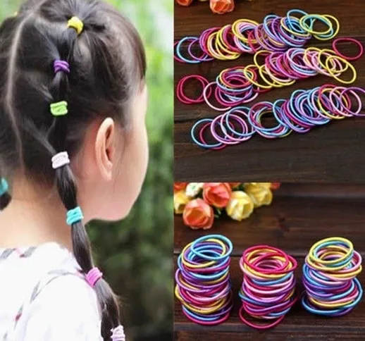 Fascia elastica per bambini, testa di corda per vestiti per bambini, accessori per capelli...