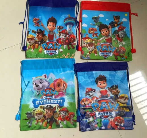 NEW Hot Paw Patrol Chase Marshall Everest Sacchetto di Immagazzinaggio Paw Patrol Zuma Sky...