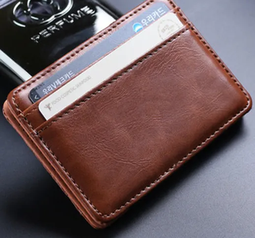 Porta carte di credito da uomo borsa magica portafoglio creativo portafoglio da uomo porta...