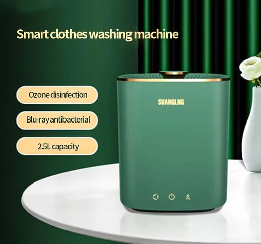 Mini lavatrice portatile Dormitorio automatico da viaggio Biancheria intima Lavatrice Capa...