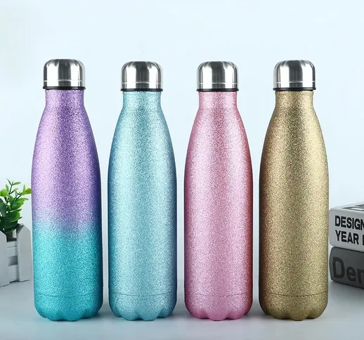 Thermos in acciaio inossidabile da 500 ml, doppio isolamento, bollitore, bottiglia termica...