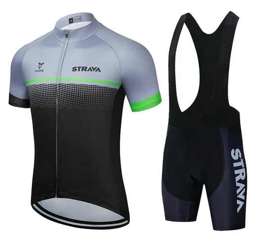 Nuovo 2020 STRAVA Maglia da ciclismo Set Abbigliamento da bicicletta traspirante Abbigliam...