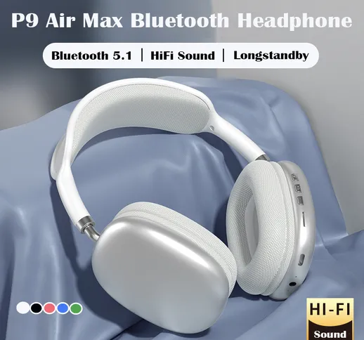 Nuove cuffie Bluetooth senza fili T5 V5.0 Cuffie senza fili stereo 3D con crofono Cuffie p...