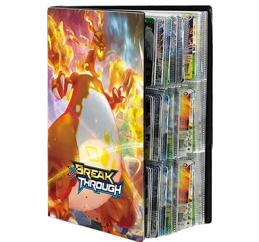 Cartoon 9 Pocket 240 Card Pokemon Album Book Anime Map Carte da gioco Collection Holder Ra...