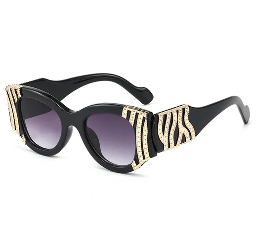 2021 New Fashion Cat Eye Occhiali da sole da donna Designer di marca di lusso Sfumature Oc...