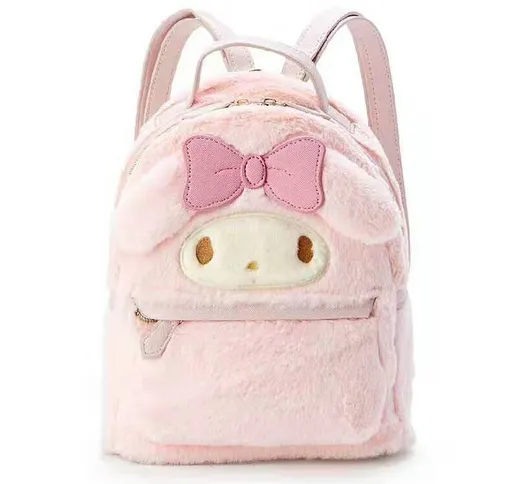 Zaino di peluche piccolo Kawaii Orecchie di anime Borsa Lolita carina Mini zaini in pelle...