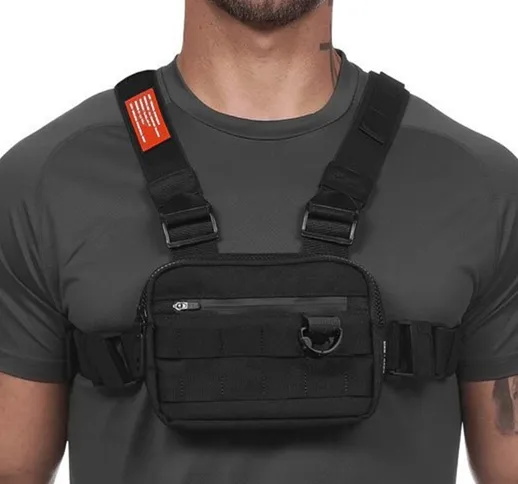 Borsa toracica da uomo nuova da corsa Contenitore impermeabile per telefono da jogging Esc...