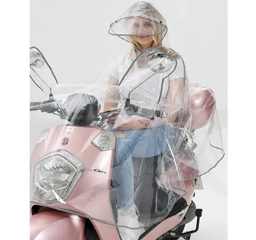 Impermeabile trasparente Donna Uomo Bicicletta Impermeabile Moto Impermeabile Cappotto ant...
