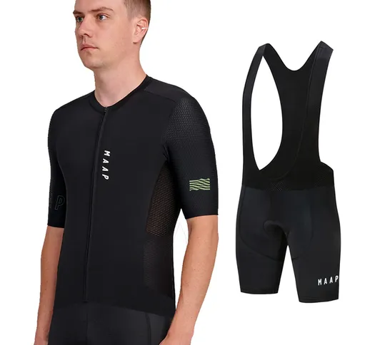 2021 Team Rapha Maglie ciclismo Abbigliamento bici Abbigliamento Quick-Dry bavaglino Set A...