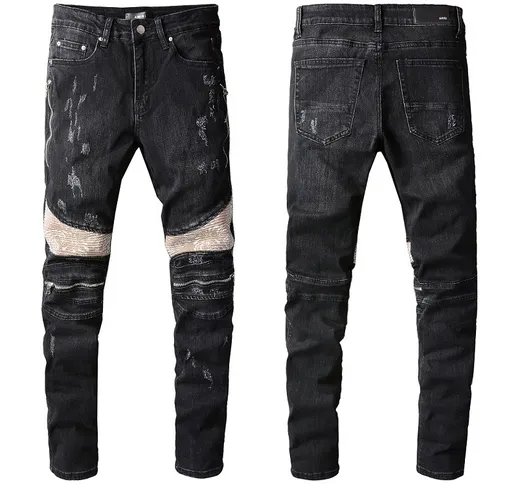 Amiri Jeans 2021 New Fashion Jeans Jeans da uomo Slim Jeans Jeans in cotone Jeans moto