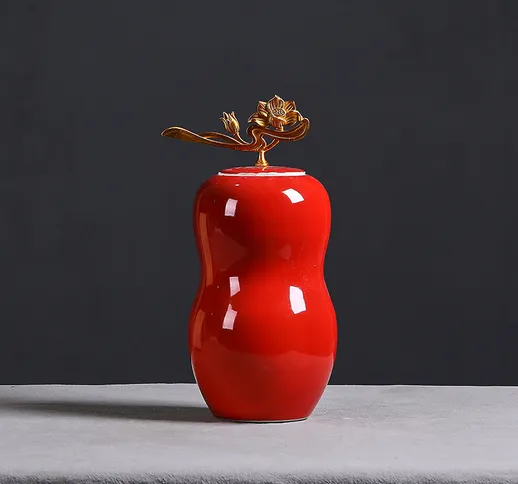 Vendita calda merci spot Vendita calda transfrontaliera Nuovo vaso rosso in stile cinese V...