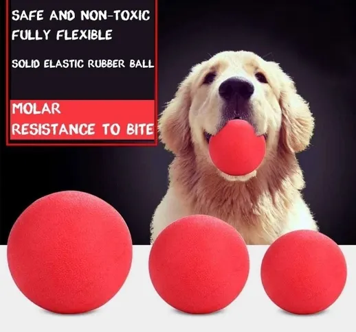 5CM/6CM/7CM indistruttibile palla di gomma solida Pet Dog Toy Training Masticare Play Fetc...
