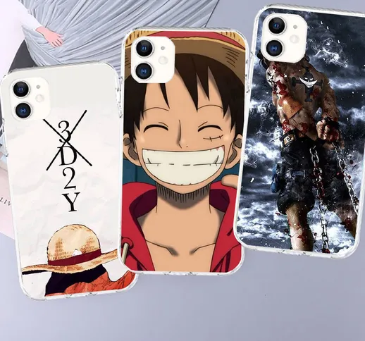 Custodia protettiva Apple phone case cartone animato TPU One Piece