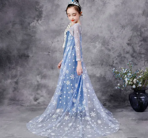 2021 ragazza primavera e autunno neve strano destino Aisha vestito per bambini Princess Dr...