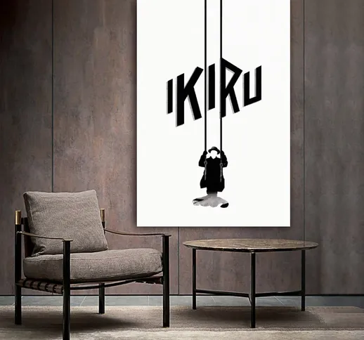 Ikiru (1952) IMDB Top 250 Poster Canvas Art Poster e Wall Art Picture Stampa Modern Family...