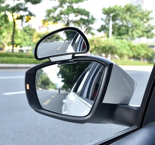 Specchietto retrovisore laterale grandangolare regolabile a 360 gradi per auto Punto cieco...