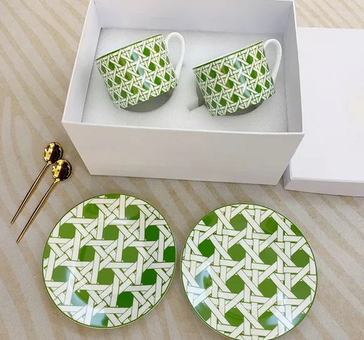 Dior Dior new European bone china set da caffè coppia tazza set quattro pezzi