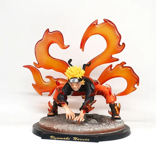 Naruto Figure GK Demone a nove code Volpe Naruto Fata Model Car Figure Model Decoration Bo...