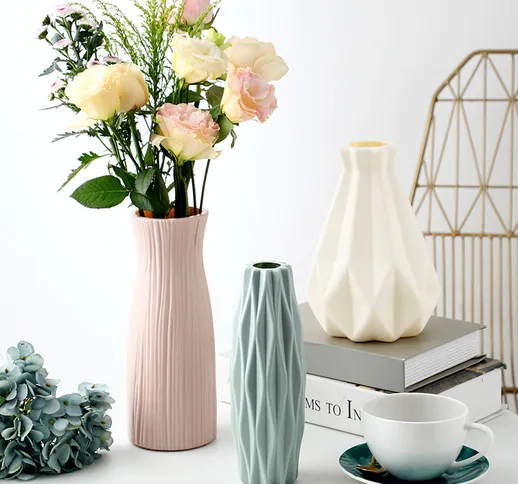 Vaso in plastica creativa per la decorazione del soggiorno vaso idroponico semplice vaso c...