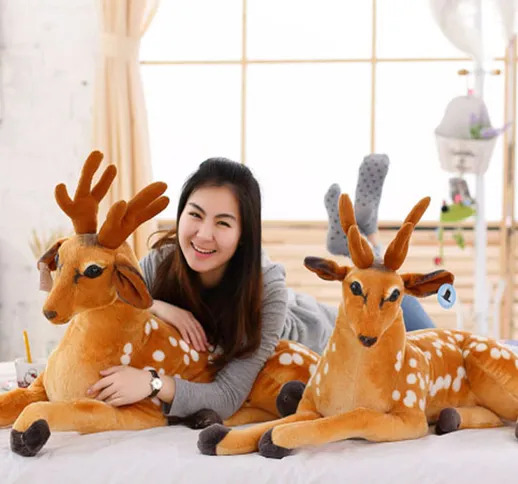 Peluche bambola Sika Deer bambola personalizzata decorazione della casa simulazione creati...