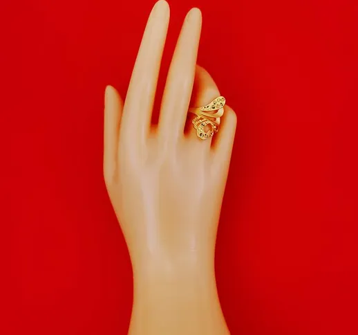 anello per uomo e donna set di gioielli placcatura in oro 18k puro, set di gioielli bolt v...