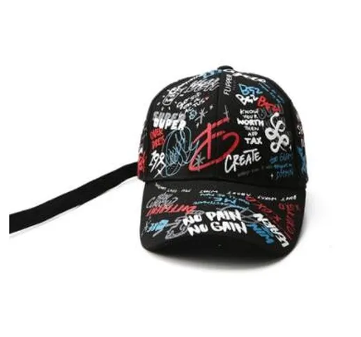 Uomo All-match Nastro decorato Stampa graffiti Berretto con visiera Berretto da baseball C...