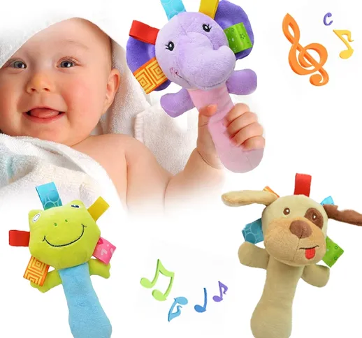 Giocattoli per neonati 0-12 mesi Cartoon Animal Baby Peluche Sonaglio Mobile Bell Toy Infa...