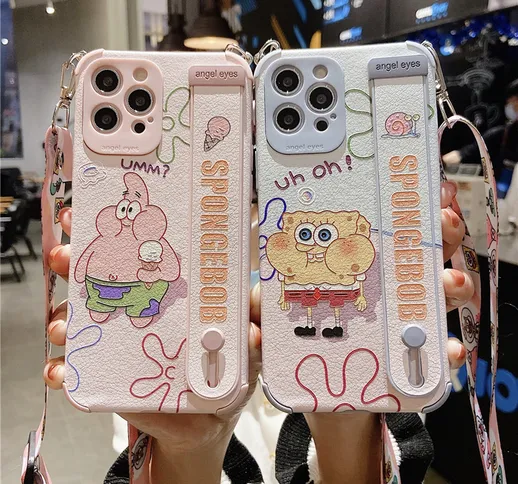 Cute SpongeBob Pie Big Star Apple 12 custodia per cellulare iphone 13 pro max custodia in...