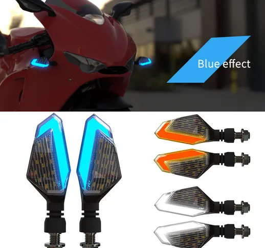 Ine di direzione a due colori con lampeggiatore a 22 LED modifio per motocicletta