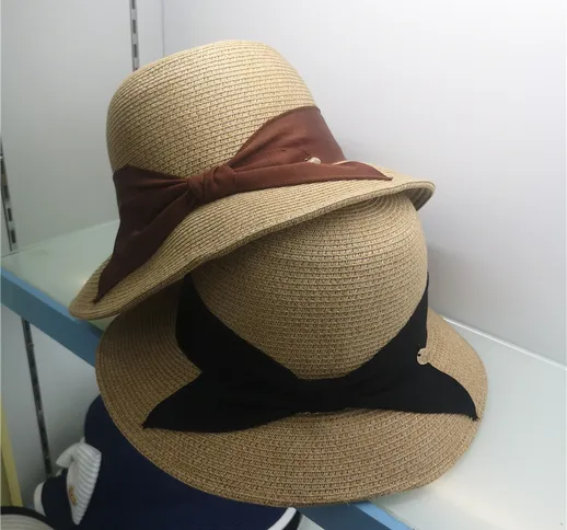 Giappone traspirante carta fine tonda cappello da pescatore femminile letterario cappello...