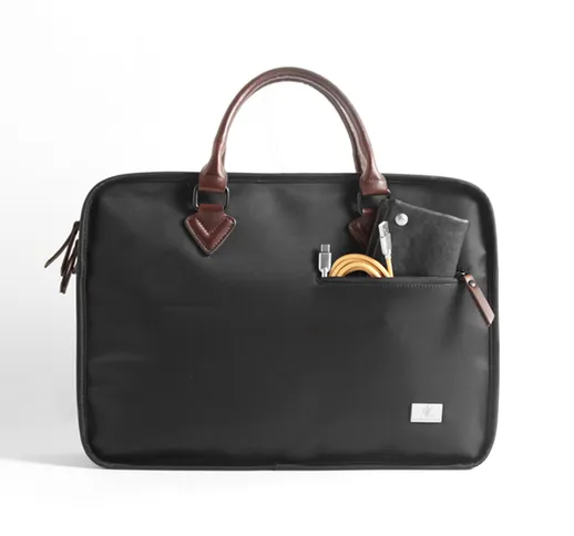 Borsa a tracolla da uomo Borsa a mano in pelle 14 15.6 Borsa per laptop Borsa a tracolla d...