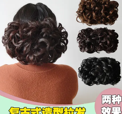 Borsa per capelli parrucca per capelli ghirlanda femminile cheongsam styling chignon costu...