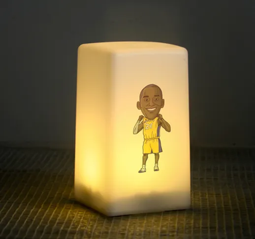 La superstar del calcio Ronaldo fan regali ornamenti per bambole lampada da tavolo con luc...
